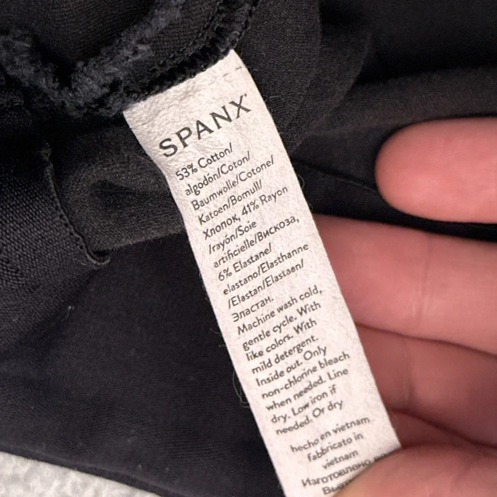 Spanx On The Go‎ Kick Flare Pants Womens 1XT TALL Black High Rise Stretch